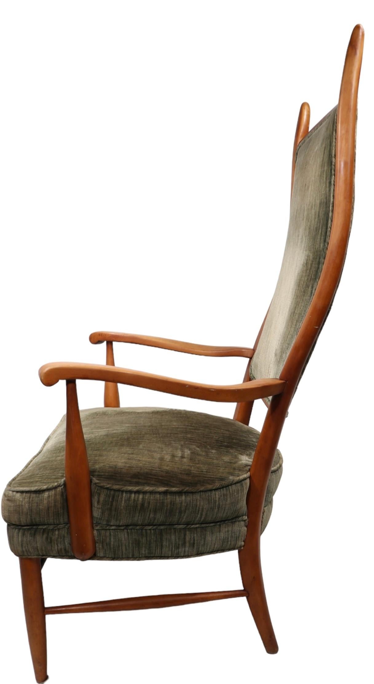 Maxwell Royal American High Back Arm Lounge Chair, 1950 ca. in vendita 3