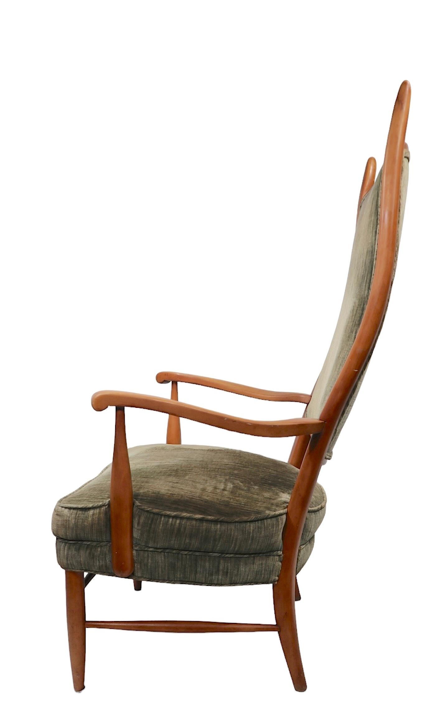 Maxwell Royal American High Back Arm Lounge Chair, 1950 ca. in vendita 2