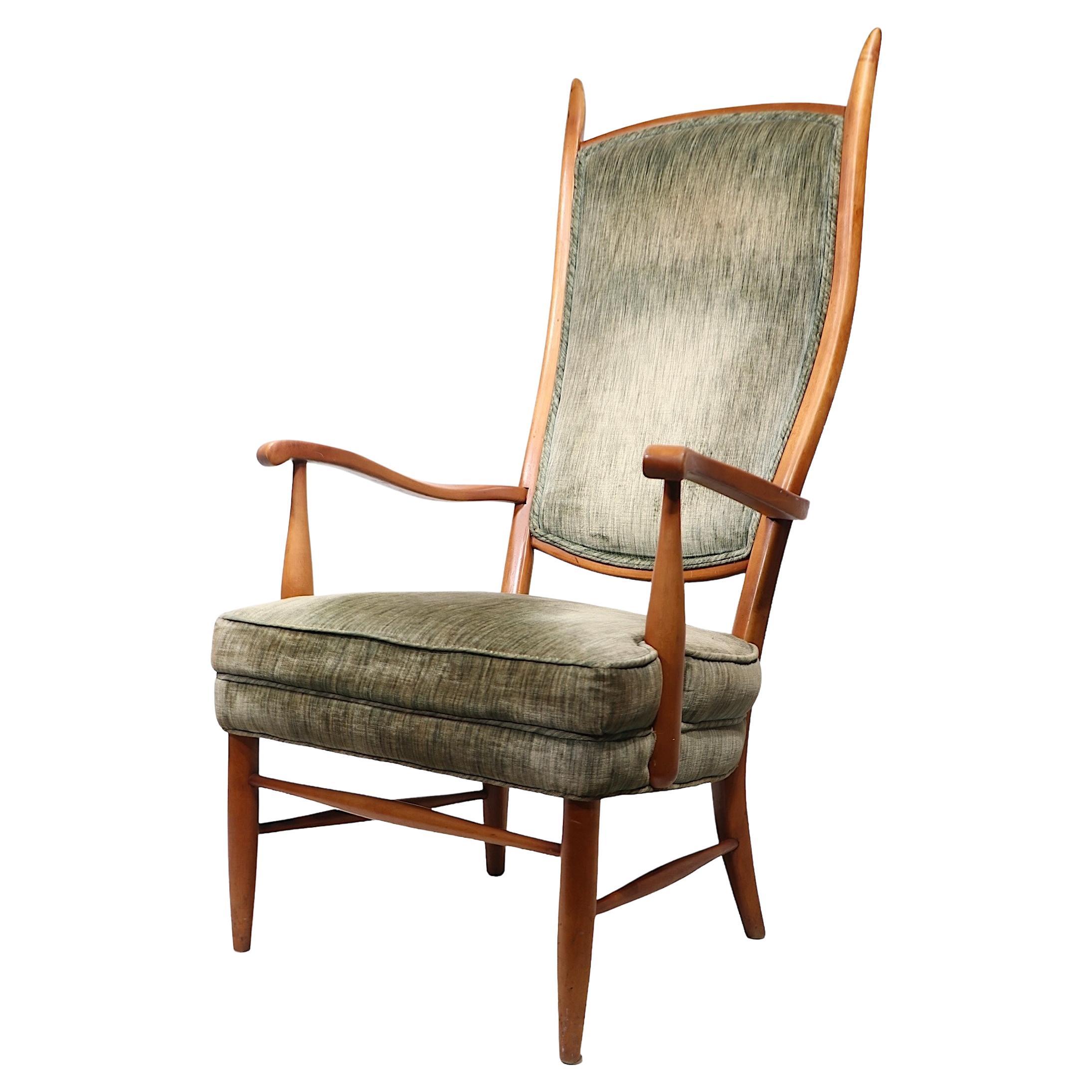 Maxwell Royal American High Back Arm Lounge Chair, 1950 ca. in vendita