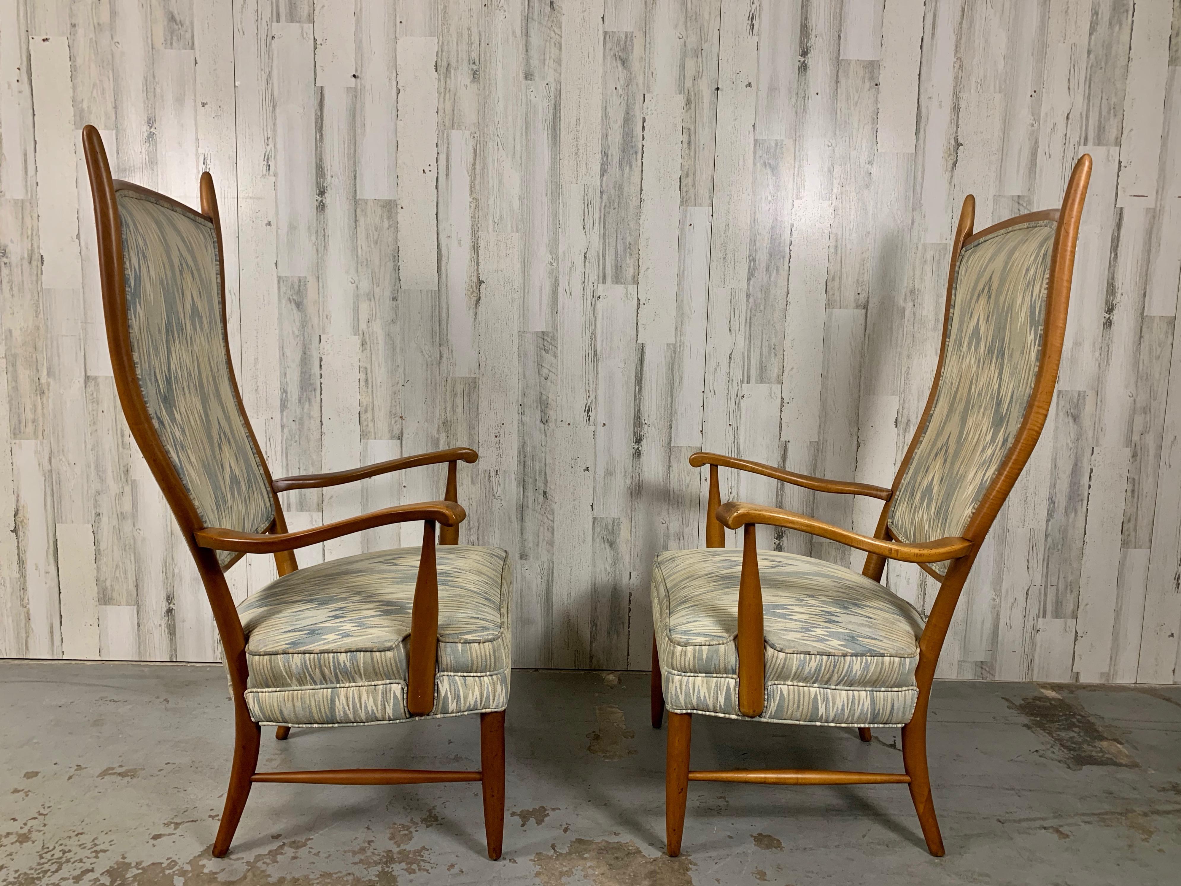 Maxwell Royal Sculptural High Back Chairs 3