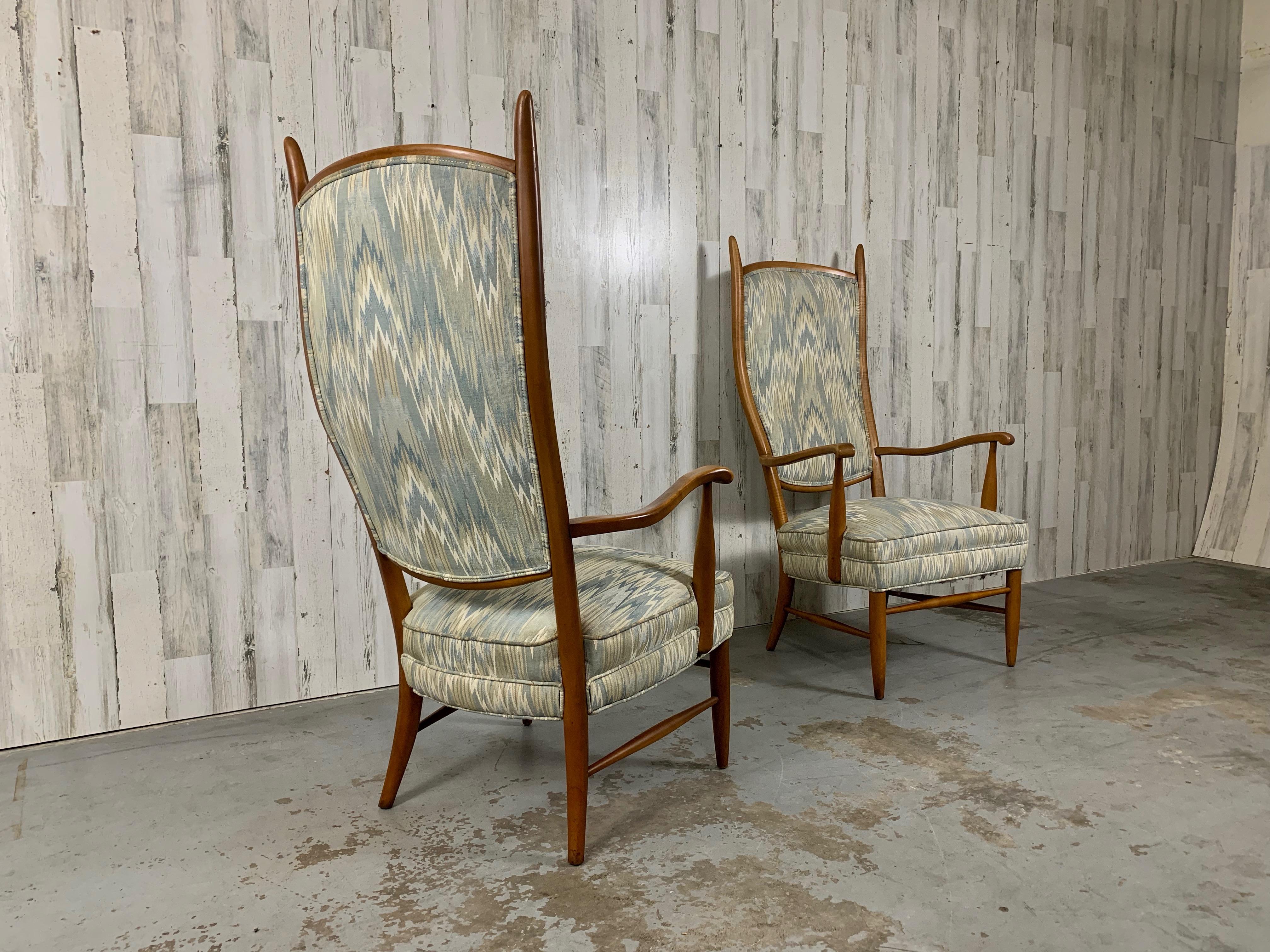 Maxwell Royal Sculptural High Back Chairs 4