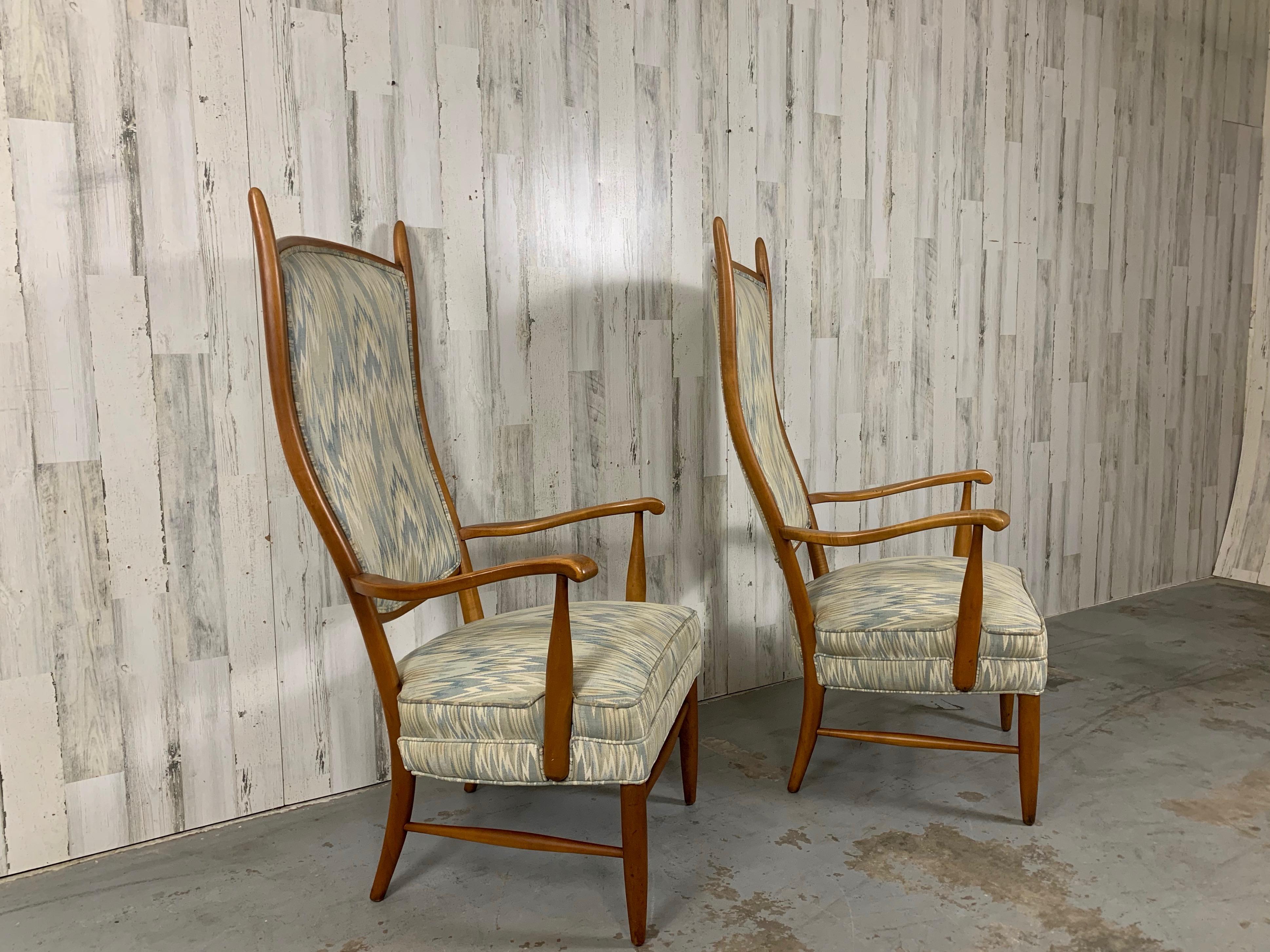 Maxwell Royal Sculptural High Back Chairs 5
