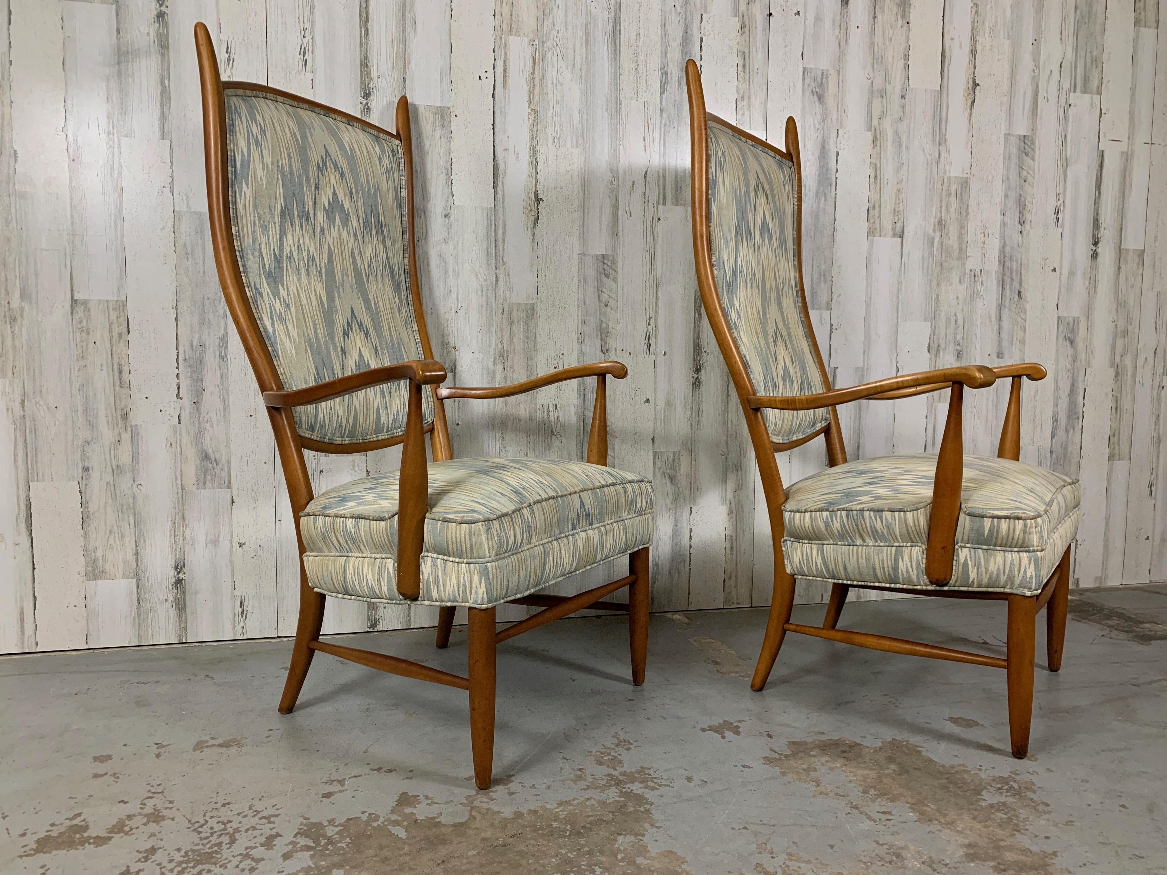Maxwell Royal Sculptural High Back Chairs 6
