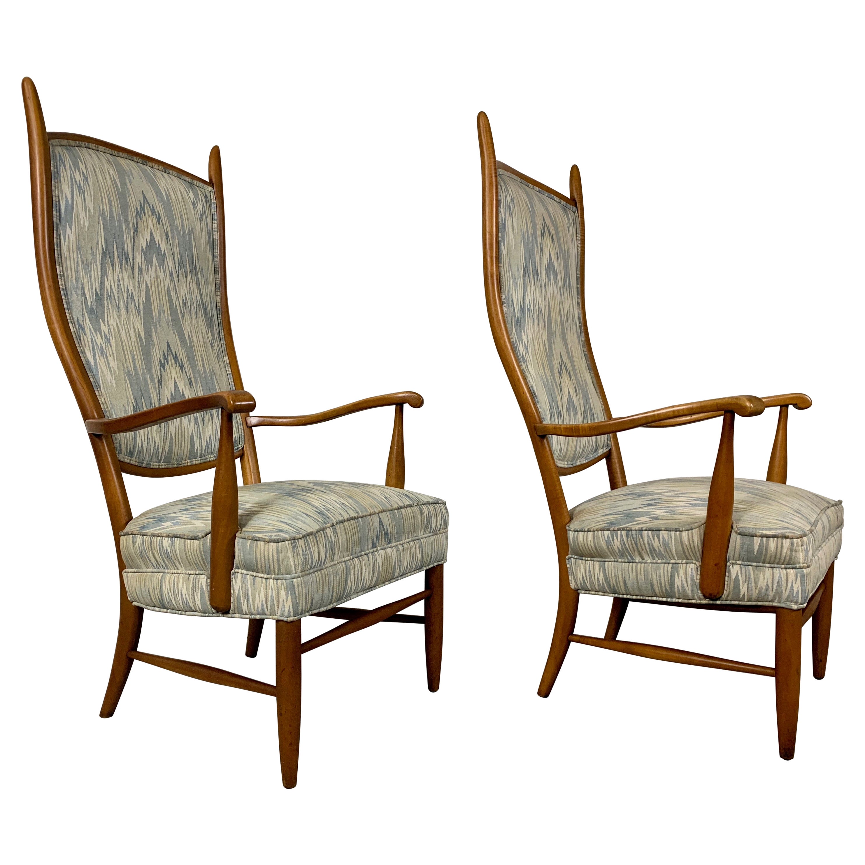 Maxwell Royal Sculptural High Back Chairs