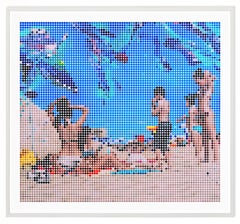 American Contemporary Art by Maxwell Stevens - Beach Scene (Siblings)