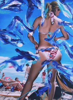 Zeitgenössische amerikanische Kunst von Maxwell Stevens - Bikini Girl