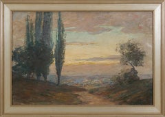 Early 20th Century European Landscape w/ Trees, Cleveland Woman Artist