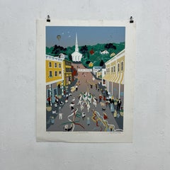 May Day Festival Art Lithograph by Sally Caldwell Fisher 36/300