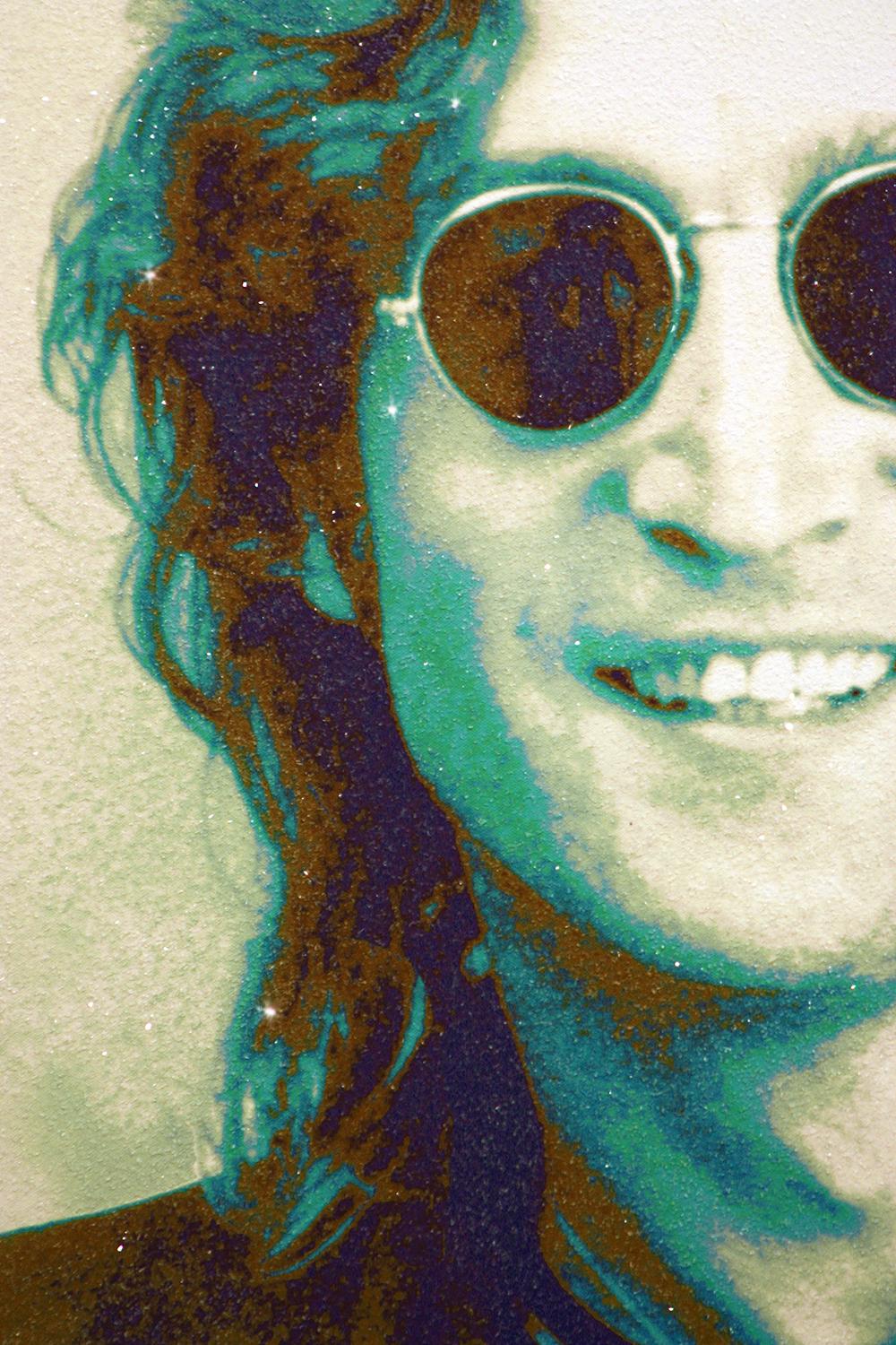 John Lennon Diamantstaub-Leinwand , 38x60 The Lost Weekend im Angebot 2