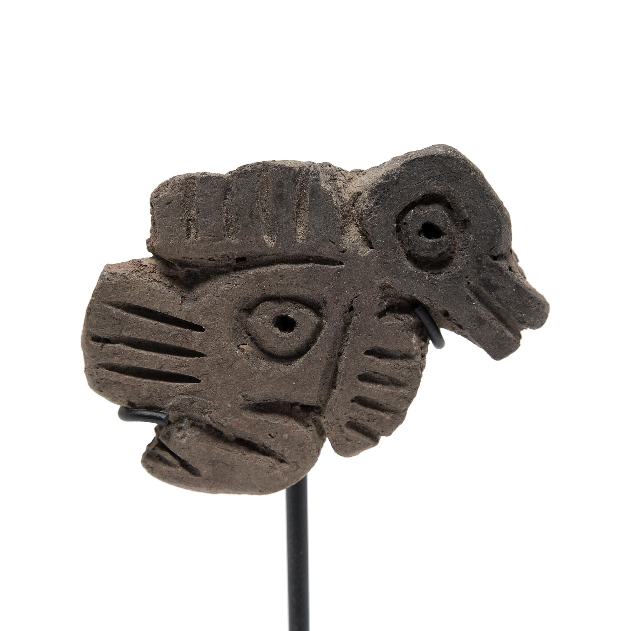 Stamps, or sellos, such as this one were common during the pre-Columbian period in Mesoamerica and most popular during the Formative Period that spanned the years between 1200-800 B.C. The primary use of sellos is unknown, but they are believed to