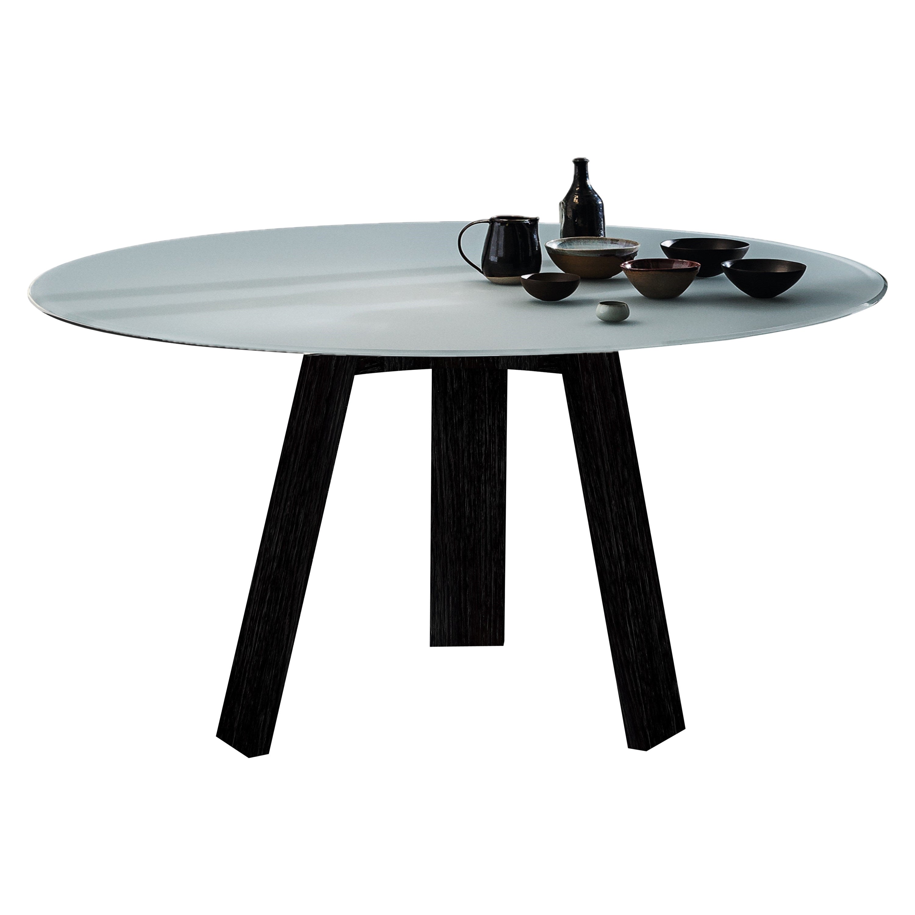 Maya Dining Table, Natural Ash and Materia Glass by Lars Beller Fjetland For Sale
