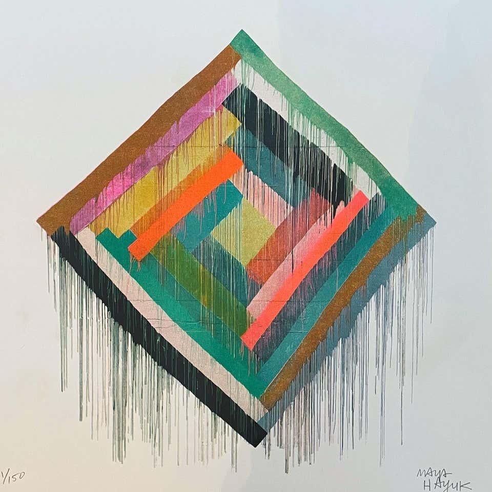 Maya Hayuk Screen Print on Risograph paper Signed and Numbered