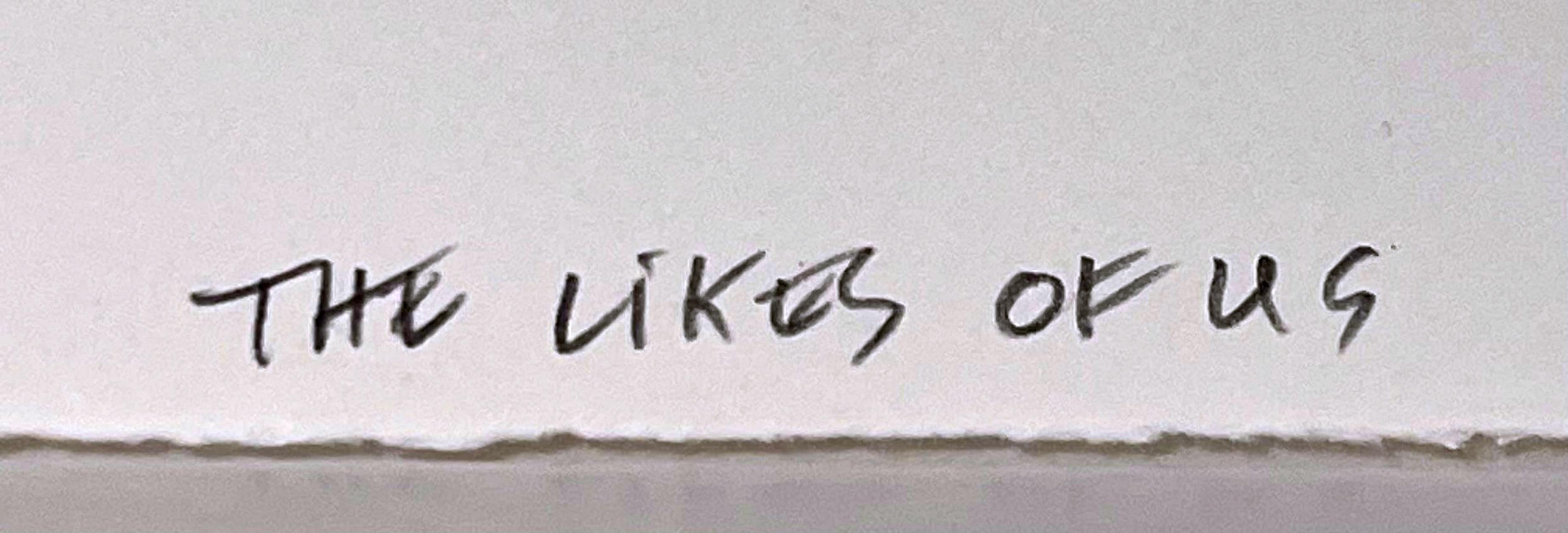 Maya Hayuk
The Likes of Us, 2017
Siebdruck mit Sprühfarbe in Farben auf Arches-Papier
Signiert, nummeriert 91/100, datiert und betitelt mit Bleistift am unteren Rand. Begleitet von einem vom Künstler handsignierten COA.
20 × 15 Zoll
Ungerahmt
Dieses