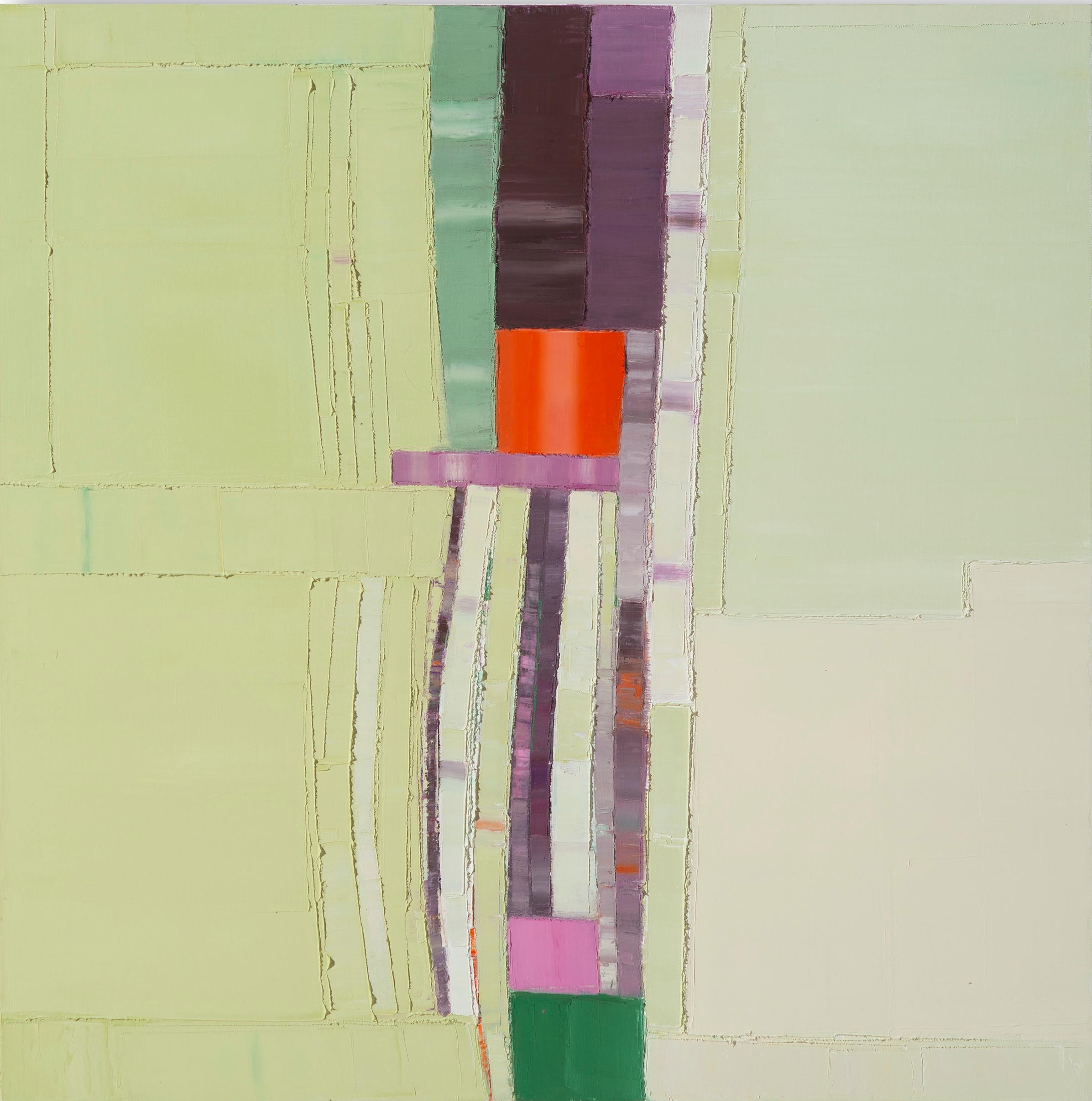 Abstract Painting de Maya Kabat - Siempre Ya Otra Vez 12, 48 x 48 pulg. Abstracto geométrico grande
