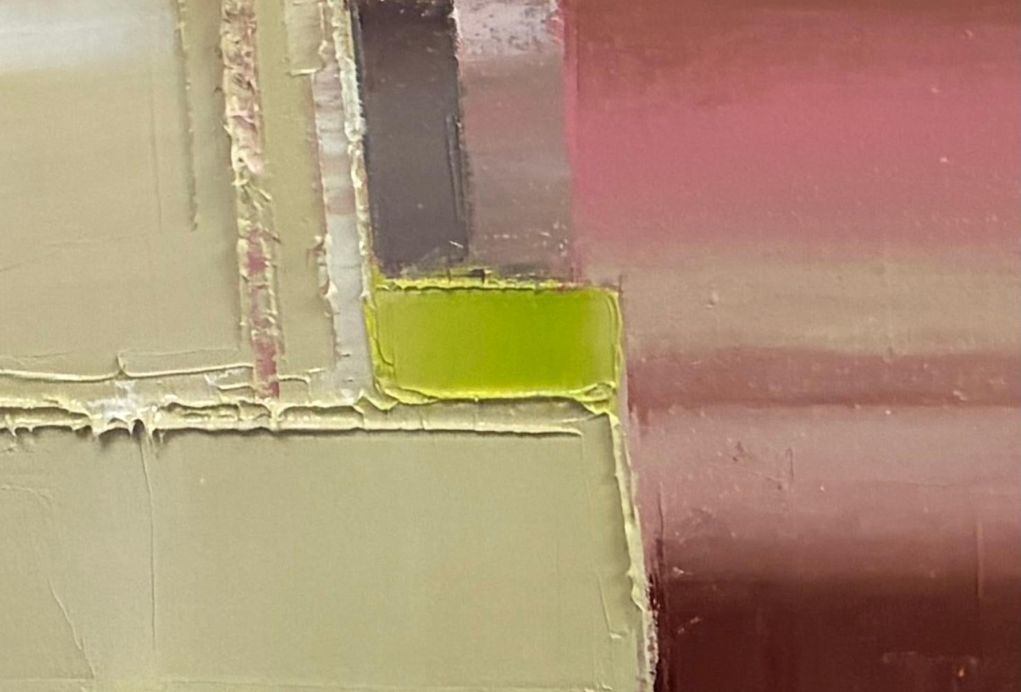 Let the World Push Through, Soft Neutral Geometric Abstract, 16 x 20 in. im Angebot 3