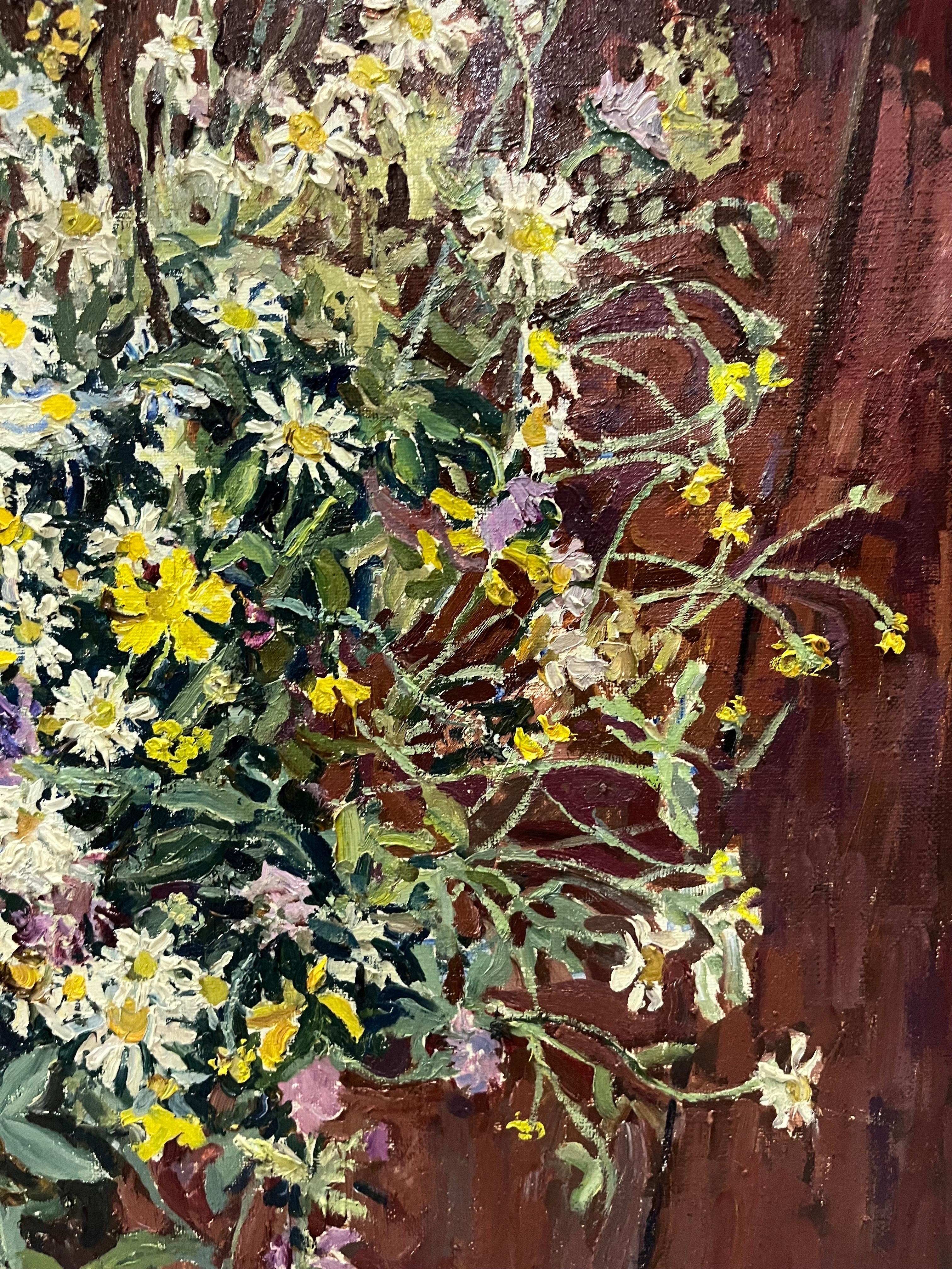 Mazzo di fiori „ Olio“, cm.80 x 74  1997  (Impressionismus), Painting, von Maya KOPITZEVA