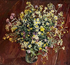 " Mazzo di fiori " Olio cm.80 x 74  1997 