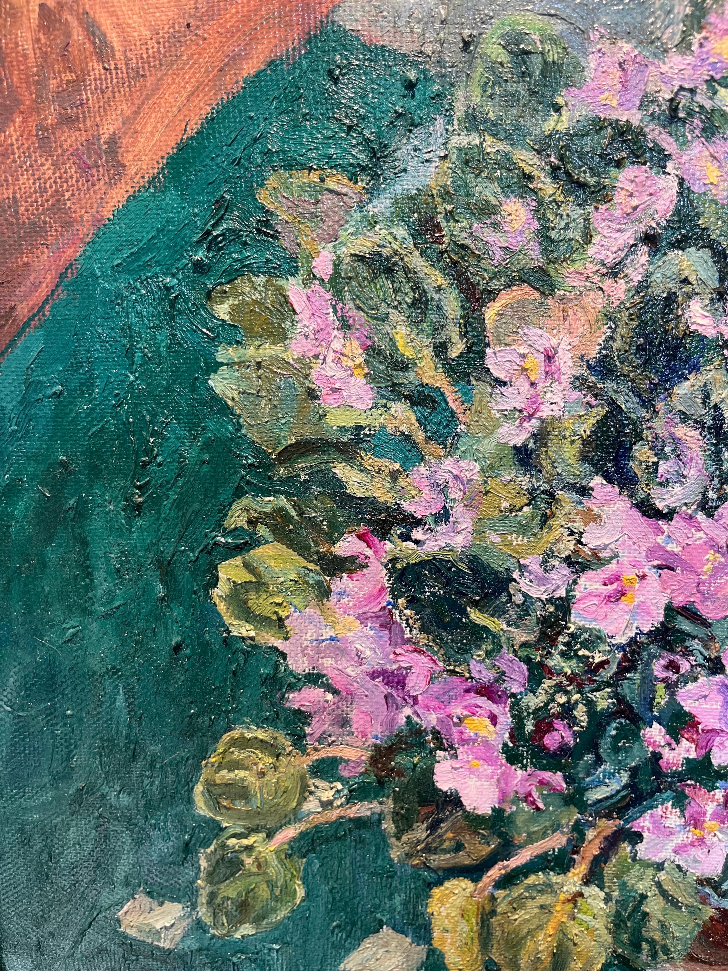 Lila, Grün, Blumen
MAJA KOPITZESWA    (Gagra, Georgien, 1924 - 2005)

Die Werke von Maya Kopitzeva wurden vom russischen Kulturministerium, von der Stiftung für russische Kultur und von verschiedenen Sammlern in Europa, Japan und den Vereinigten