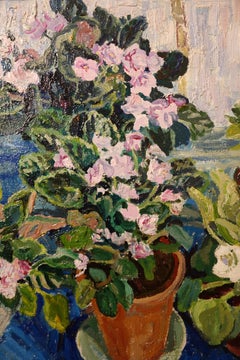 Fiori davanti alla finestra  cm. 90 x70  1995