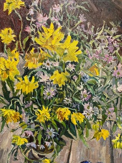 "Flowers and blueberries"  Oil cm.69 x 79 2000