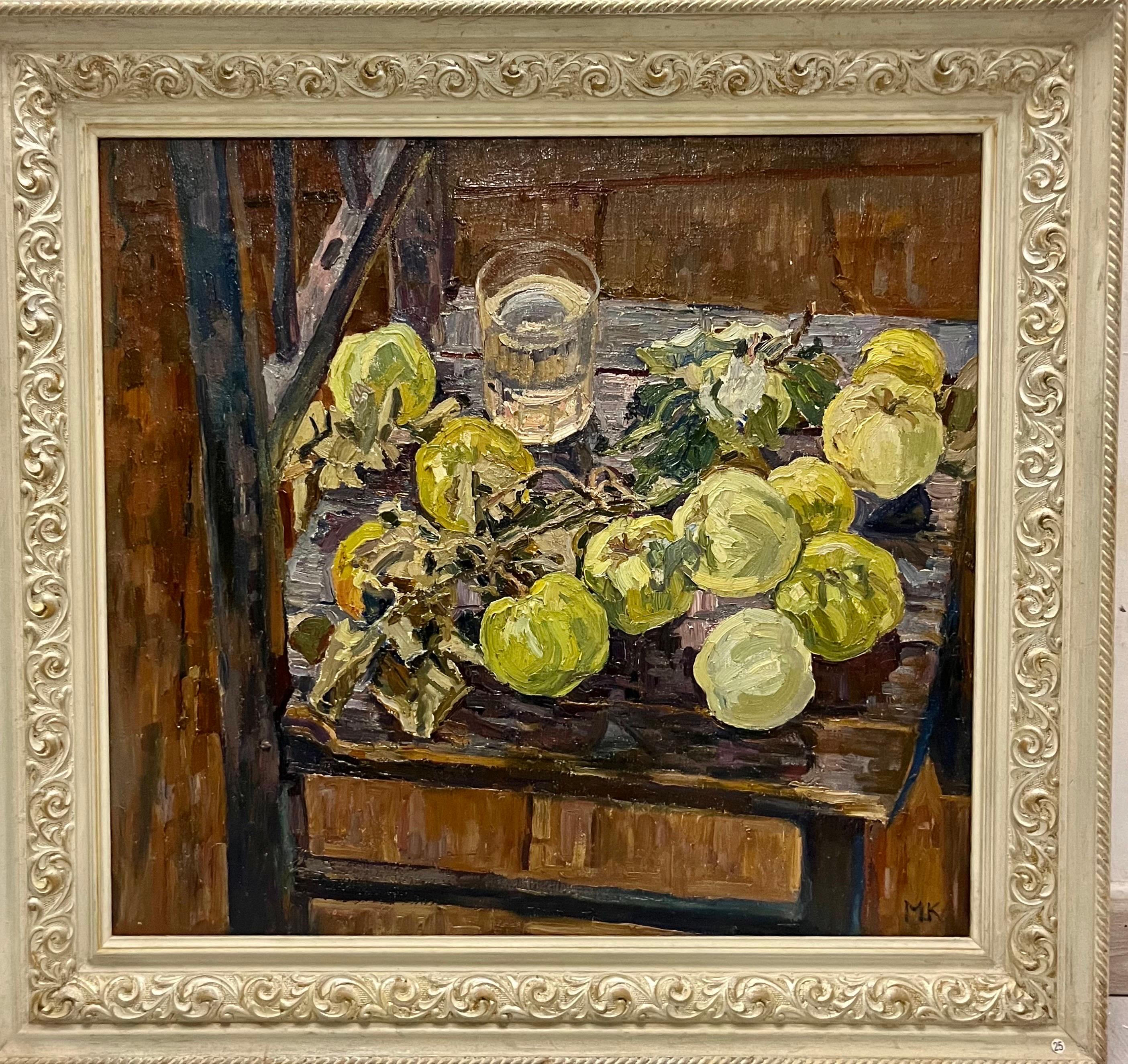 Olio „Mele Verdi“ cm. 67 x 63  1988