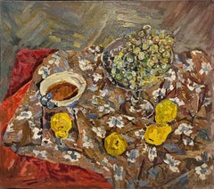 "Natura Morta con frutta" Olio cm 80 x 70 1974