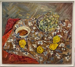 "Natura Morta con frutta"   Olio cm 80 x 70  1974