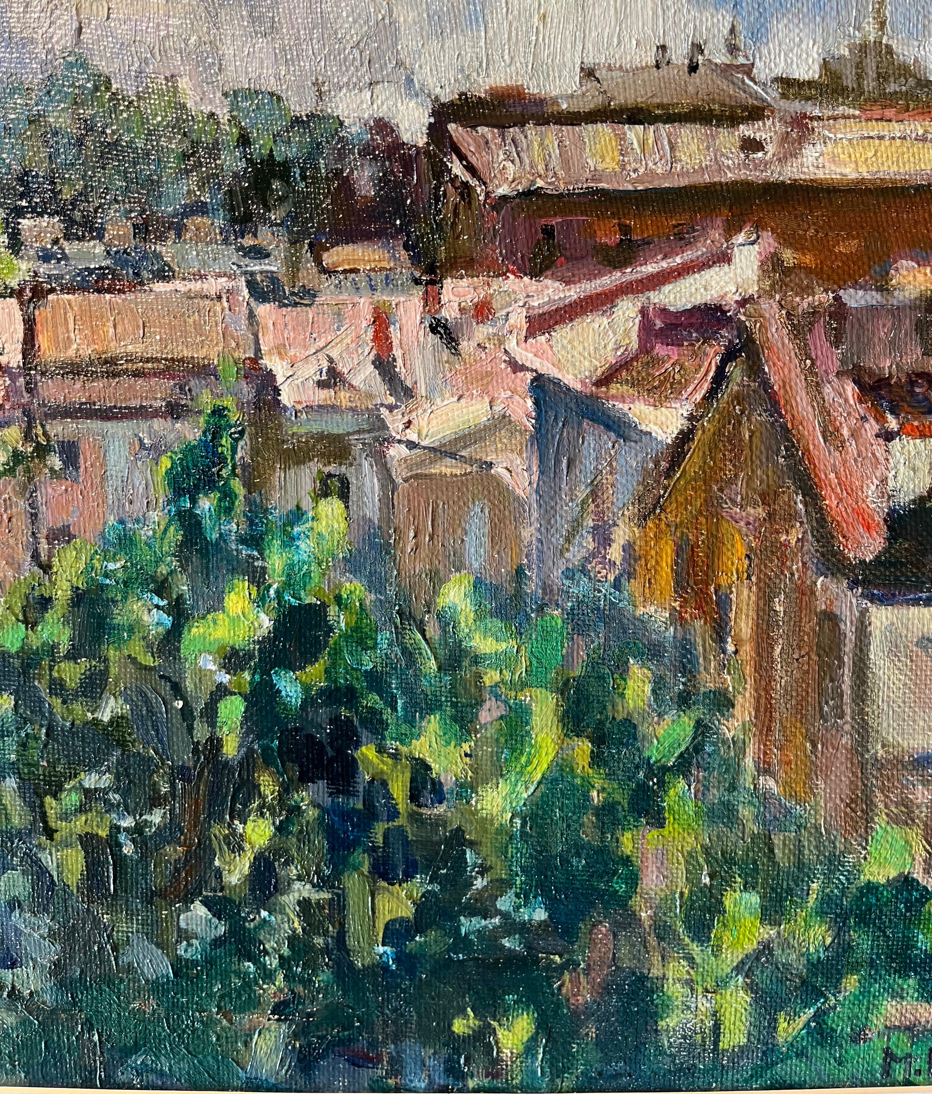 Landscape from the roofs, green,
MAYA KOPITZEVA    (Gagra, Georgia, 1924 - 2005)

Maya kopitzeva’s works have been acquired by the Russian Ministry of Culture, by the Foundation for the Russian Culture, by various collectors in Europe, Japan, United