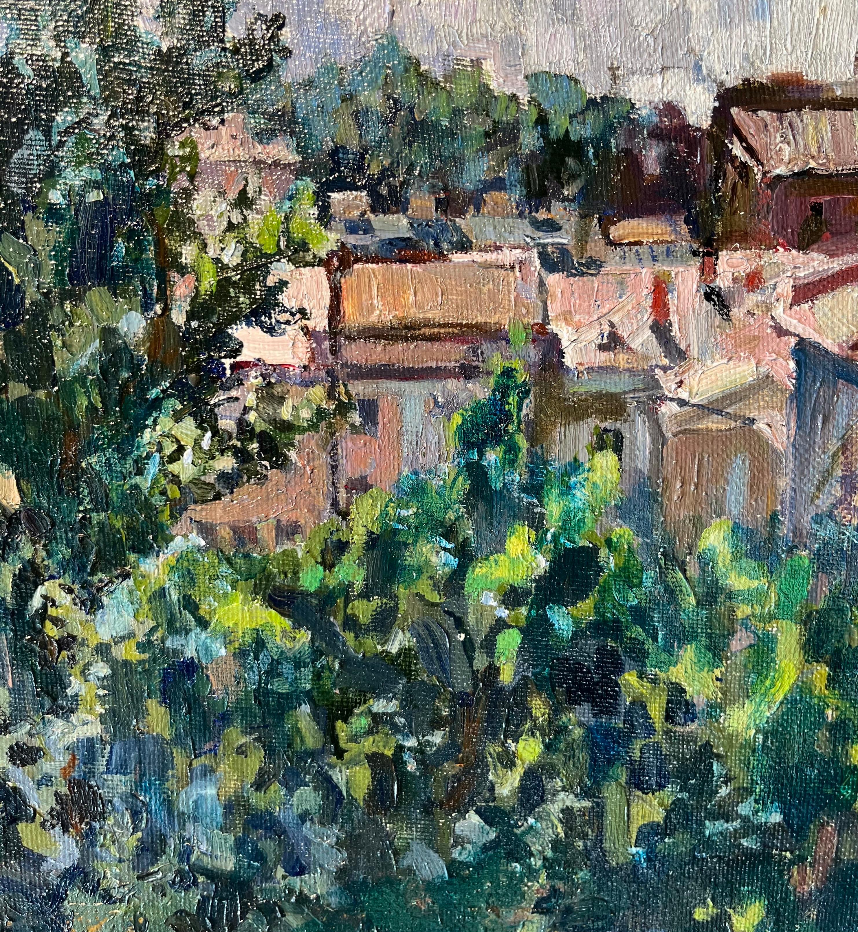Landscape from the roofs, green,
MAYA KOPITZEVA    (Gagra, Georgia, 1924 - 2005)

Maya kopitzeva’s works have been acquired by the Russian Ministry of Culture, by the Foundation for the Russian Culture, by various collectors in Europe, Japan, United