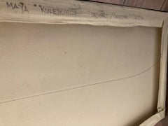 Orchard Shudder Oil Painting on Canvas Golden Contemporary Landscape In Stock