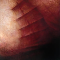 Pittura a olio su tela Reef Rosso In magazzino