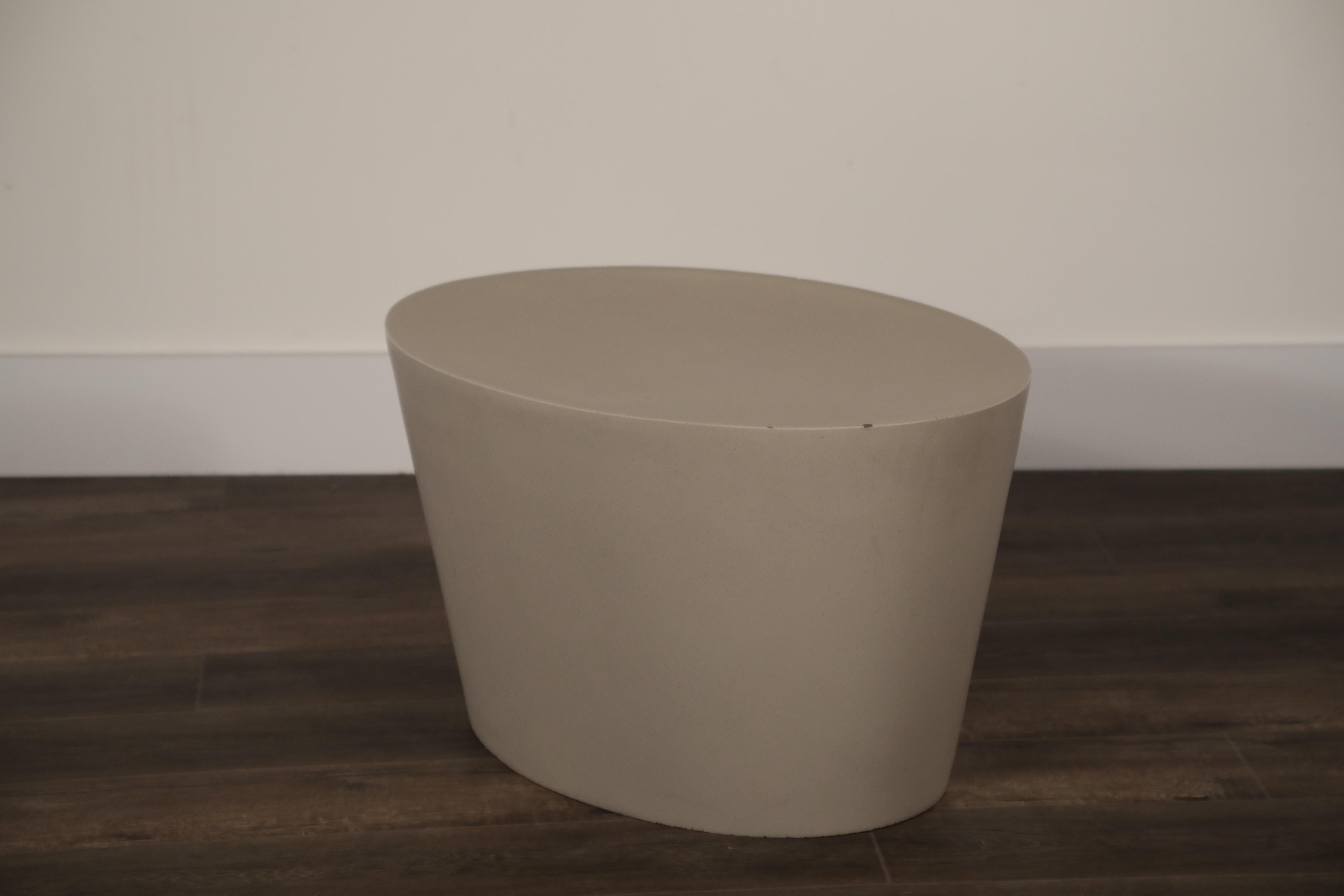 Maya Lin 1st-Generation Concrete Stool for Knoll Studio, Signed and Stamped 1998 5
