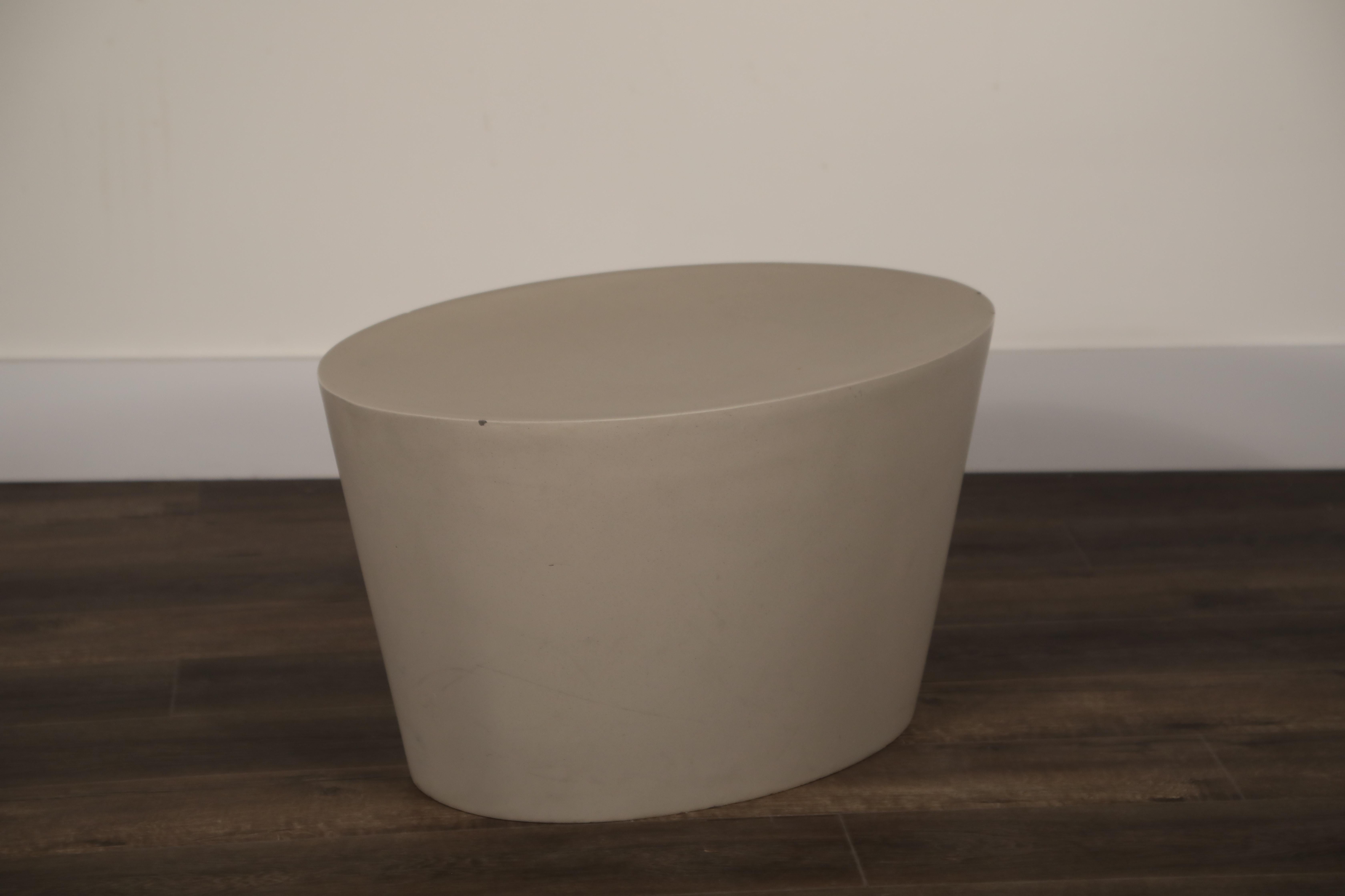 Maya Lin 1st-Generation Concrete Stool for Knoll Studio, Signed and Stamped 1998 10
