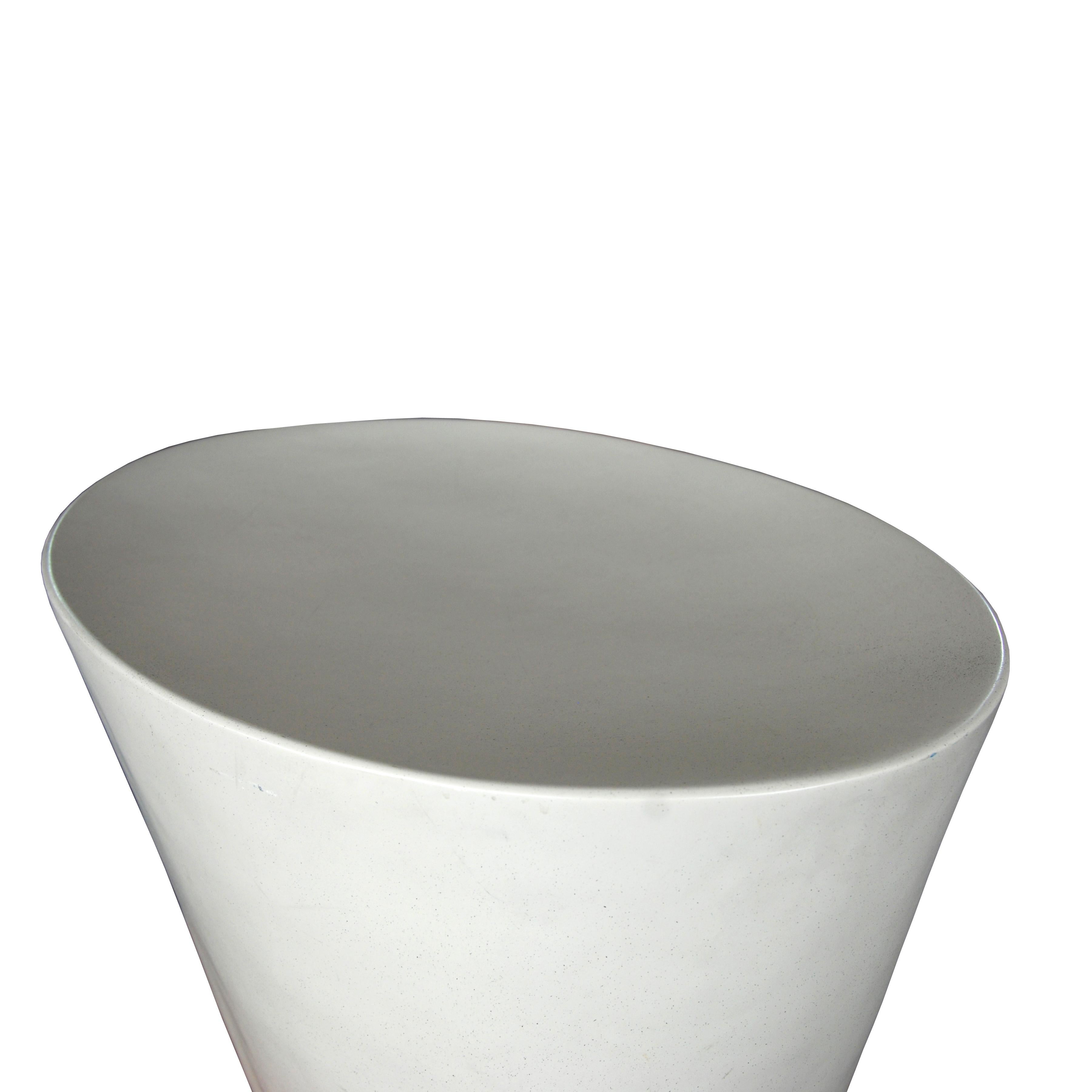 American Maya Lin for Knoll White Stone Stool For Sale