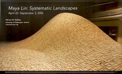 Maya Lin: Systematic Landscapes poster (hand signed and dated)