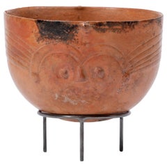 Maya Orangeware Bowl with Face