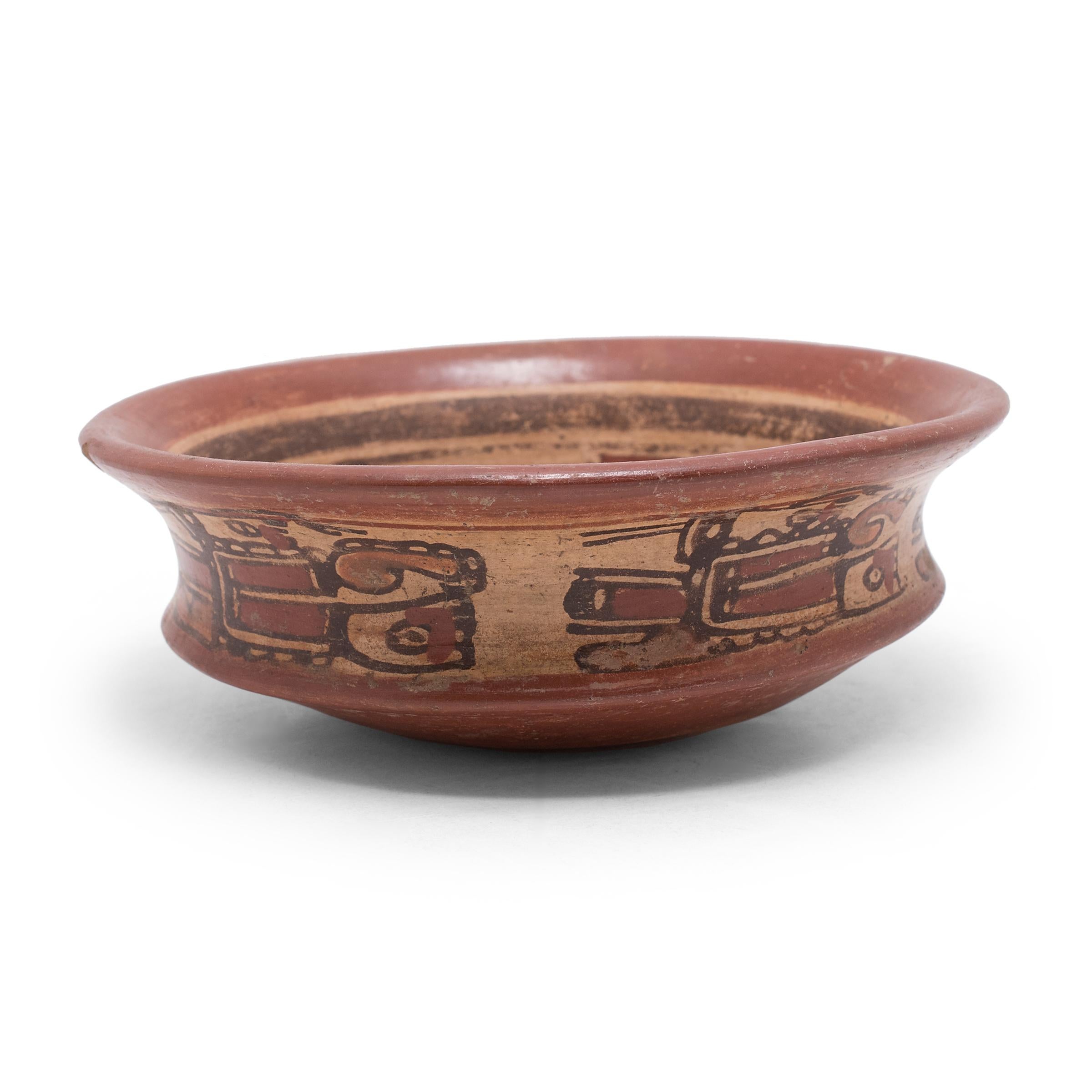 Salvadoran Maya Polychrome Copador Bowl For Sale