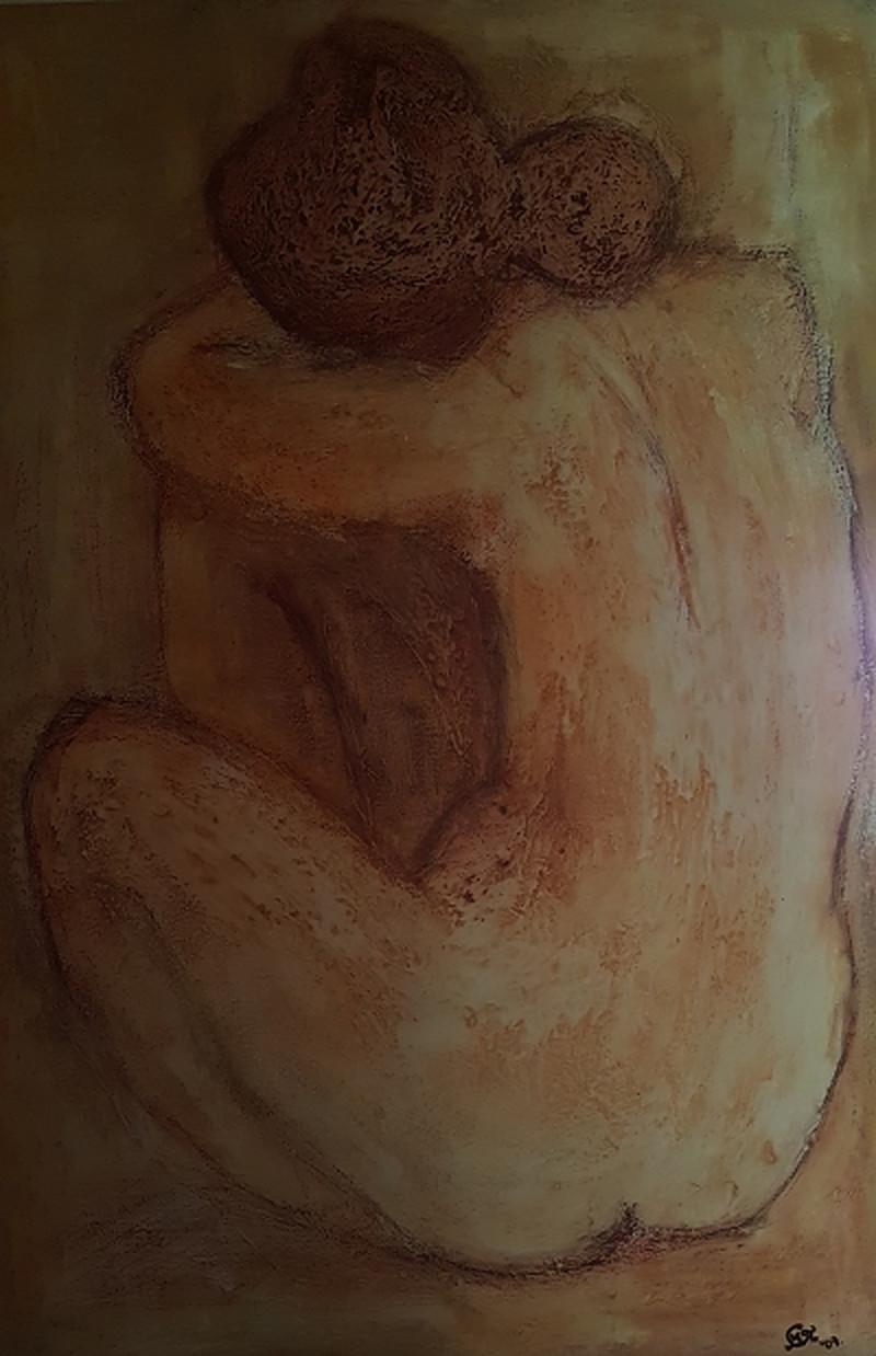 Maya SOKOVICH Figurative Painting -  Nude 1 