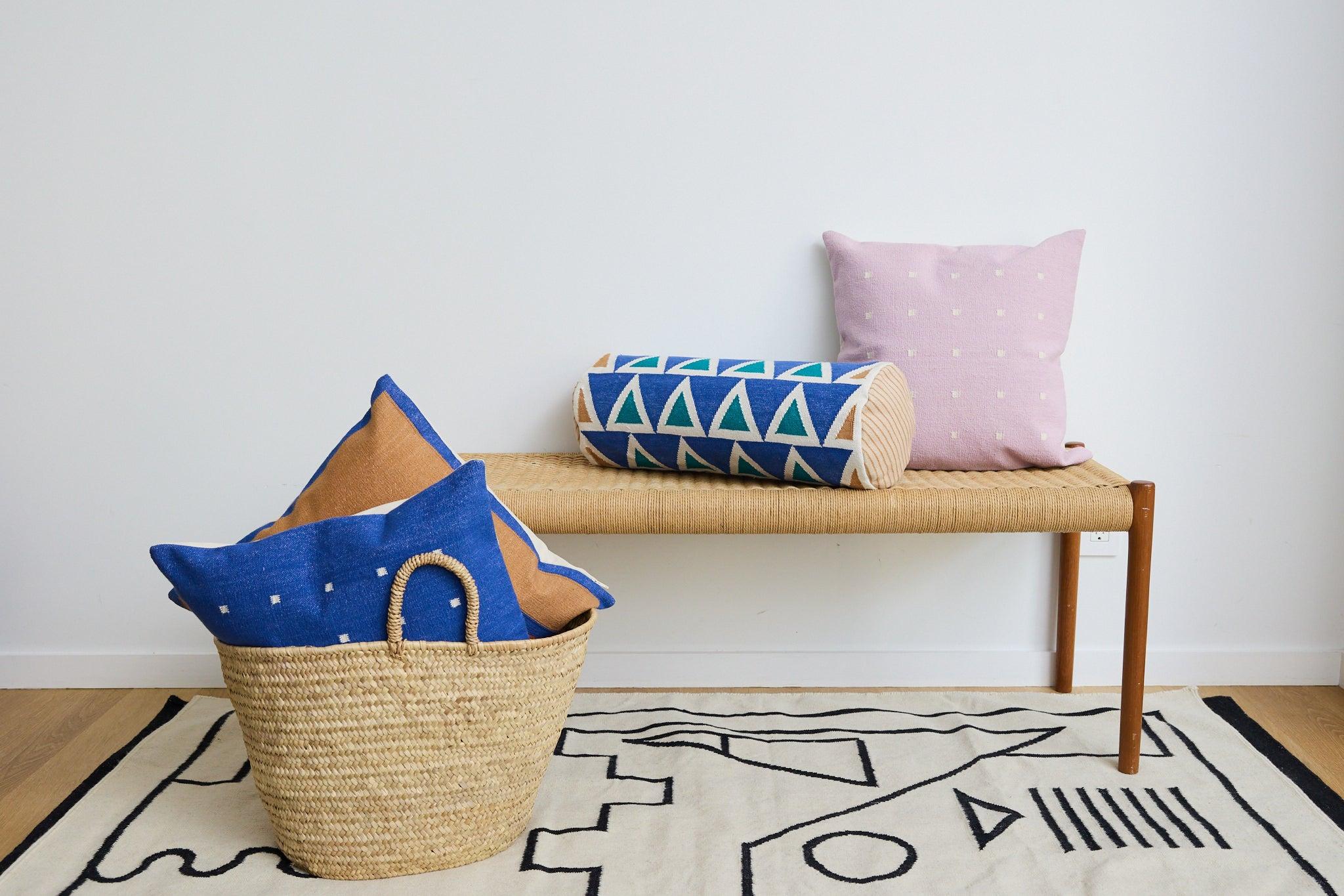 Indien Triangles Maya - Bleus en vente