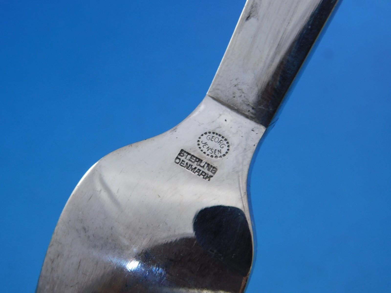 Mayan by Georg Jensen Set di posate in argento Sterling 8 Servizio 41 pezzi Cena Rara In condizioni ottime in vendita a Big Bend, WI