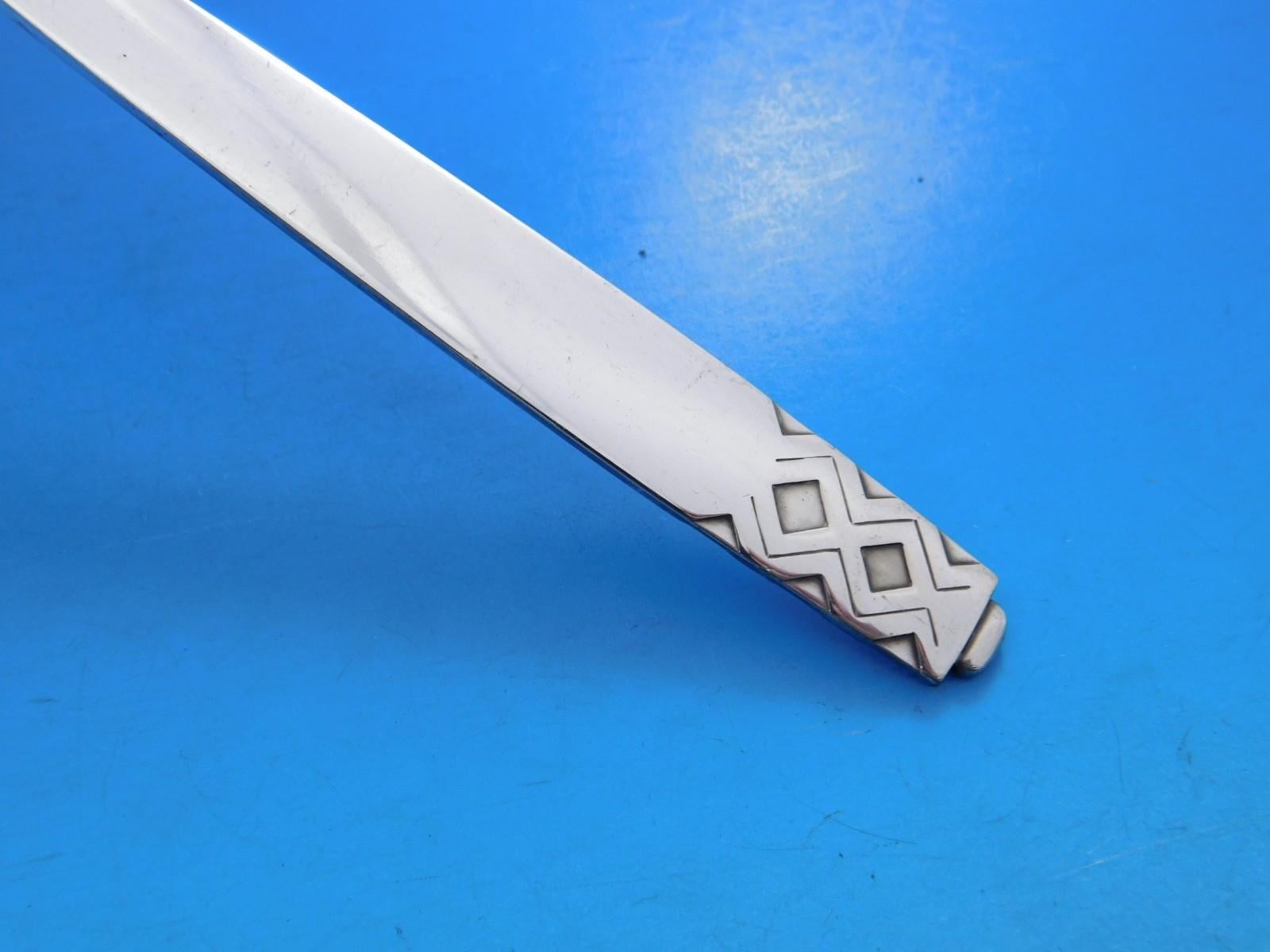 XX secolo Mayan by Georg Jensen Set di posate in argento Sterling 8 Servizio 41 pezzi Cena Rara in vendita