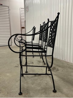 Mayan Iron Dining Chairs by Arthur Umanoff for Shaver Howard - set of 4