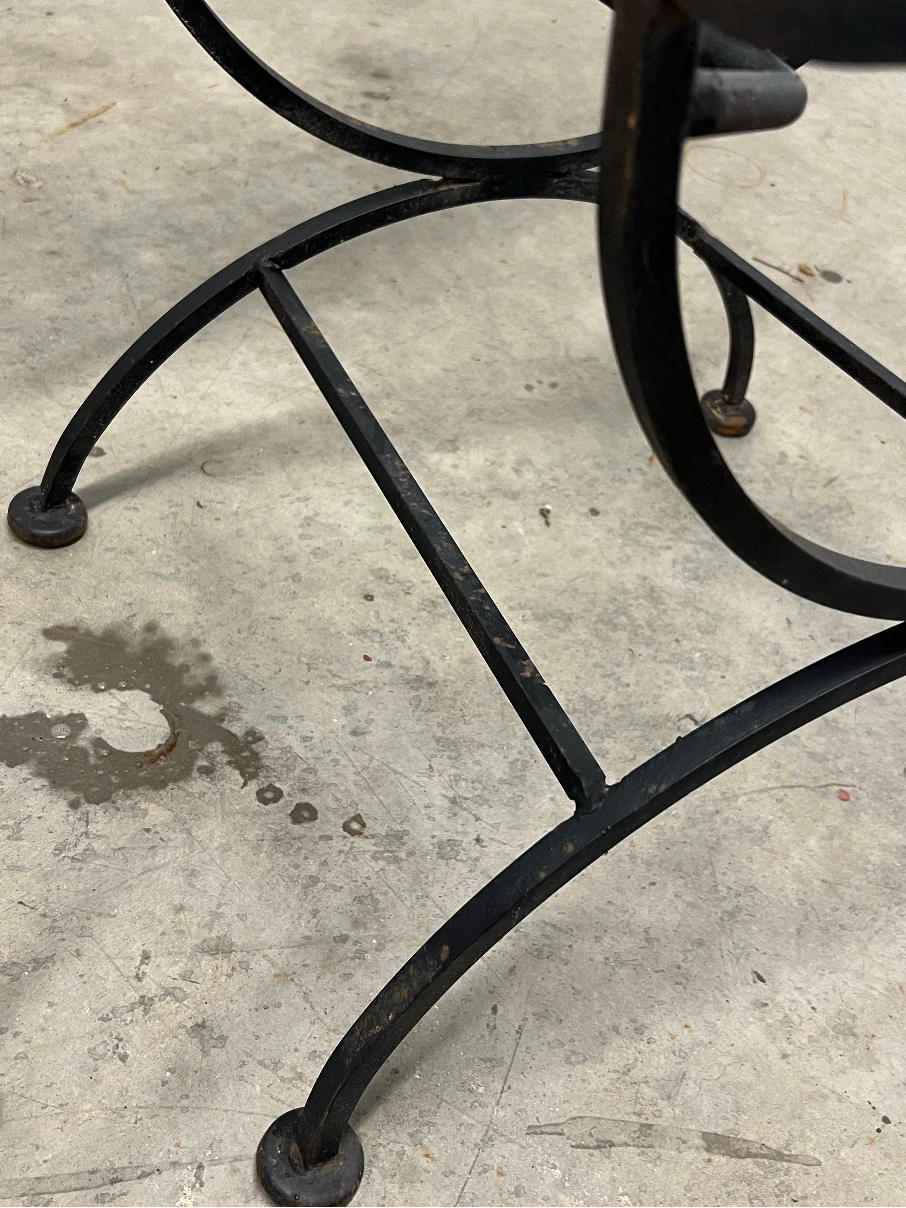 Mayan Iron Dining Chairs by Arthur Umanoff for Shaver Howard - set of 4 In Good Condition In Esperance, NY