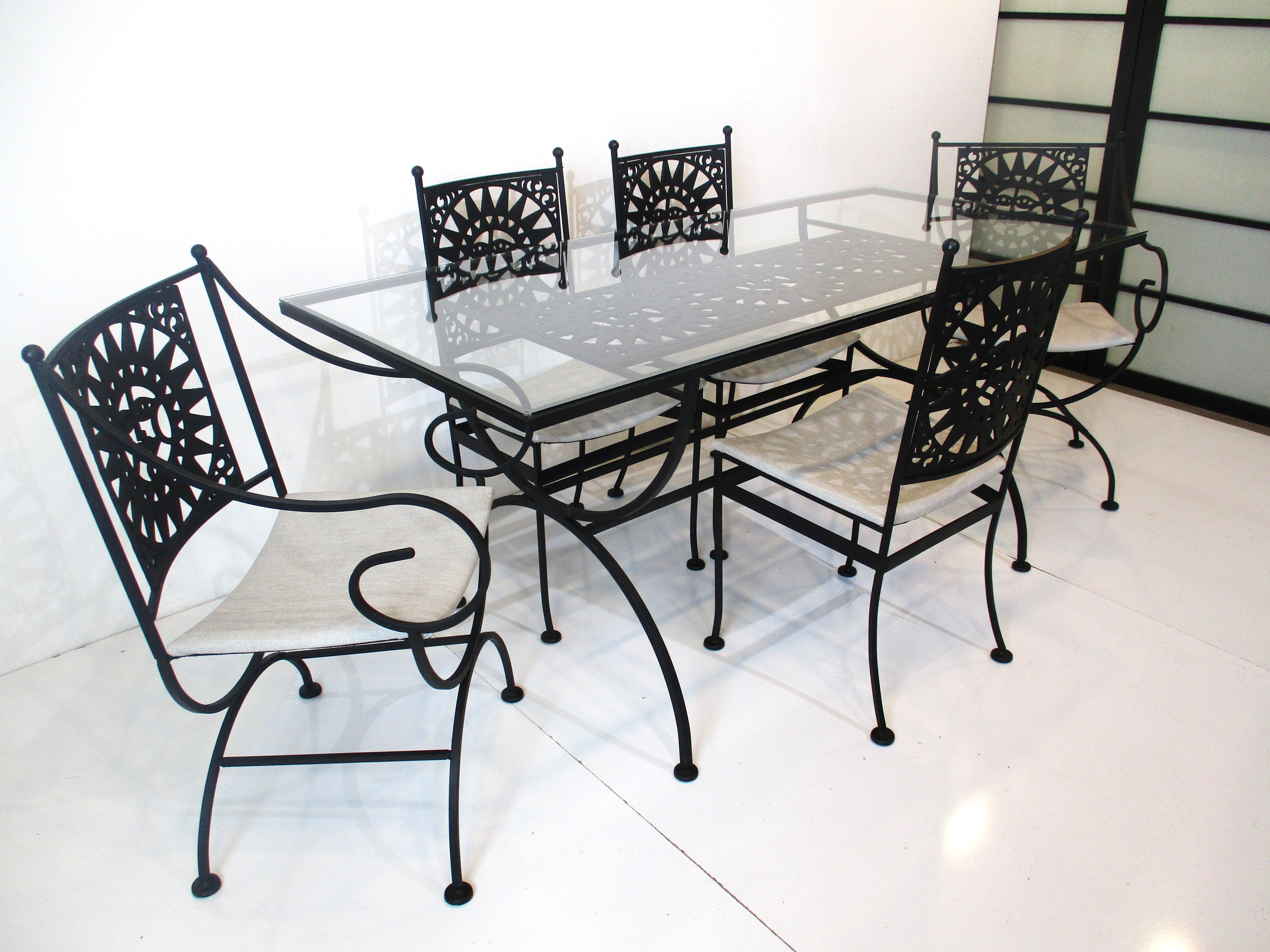 Mayan Iron Dining Set by Arthur Umanoff for Shaver Howard Furniture 8