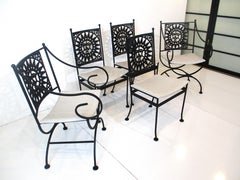 Mayan Iron Dining Set by Arthur Umanoff for Shaver Howard Furniture