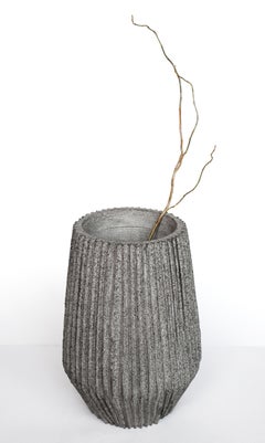 'Mayapán' Vase Handmade in Volcanic Rock
