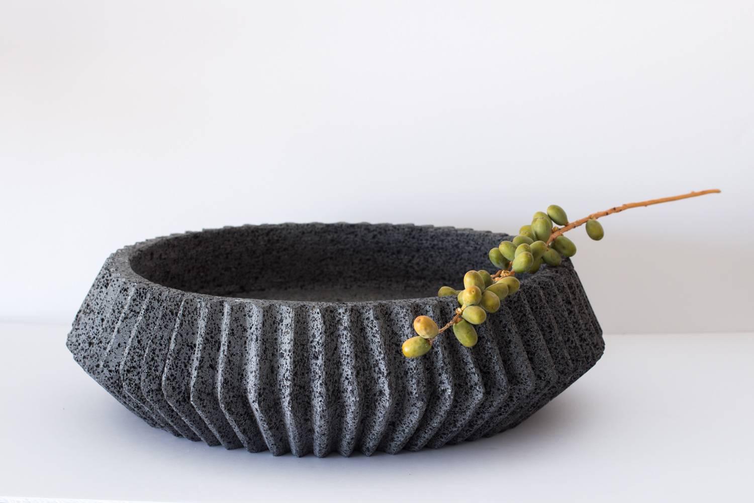 volcanic rock bowl