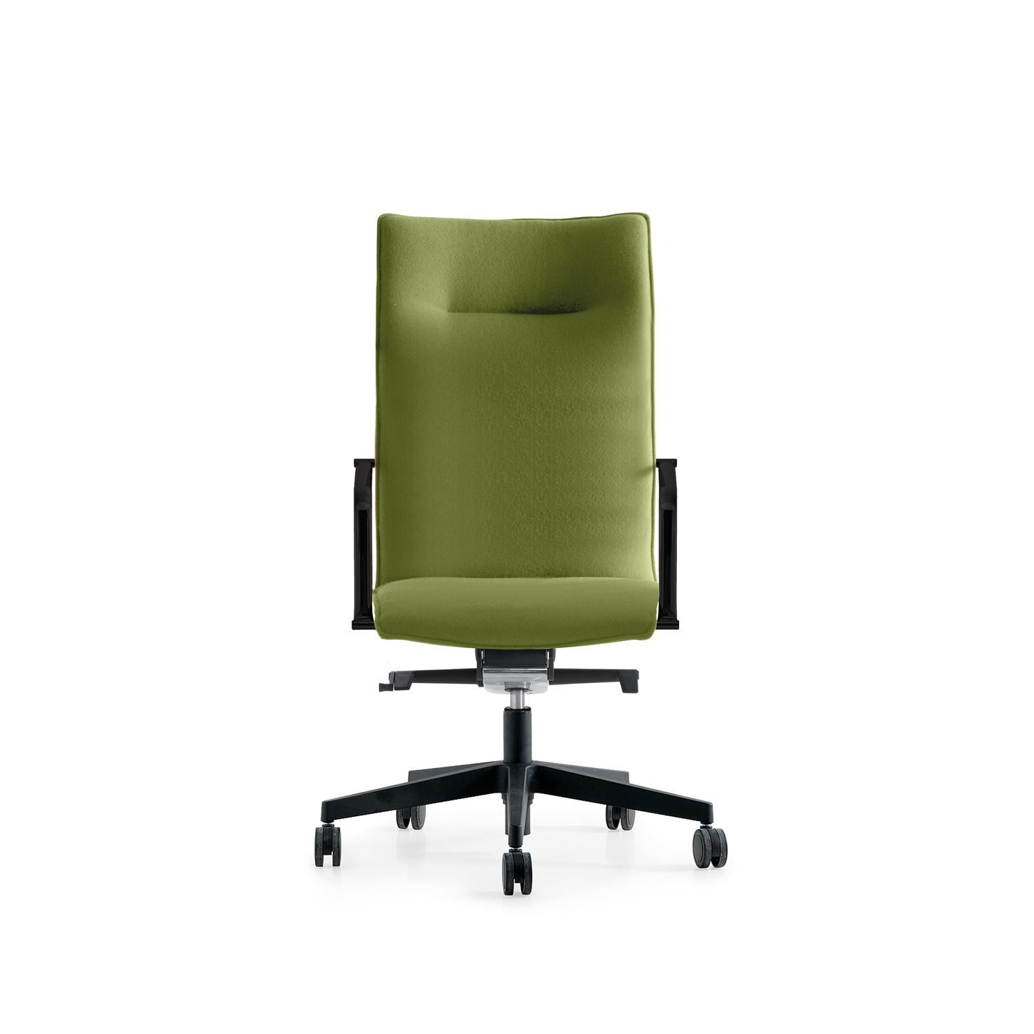 Other Maybe High Backrest Executive Upholstered Armchair by Quinti Sedute For Sale
