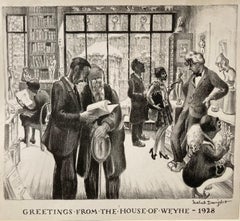 SALUTATIONS DE LA MAISON DE WEYHE. De nombreux artistes connus à l'intérieur de la Gallery