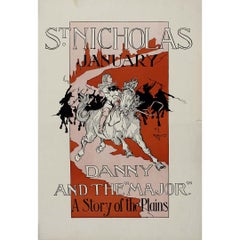 Circa 1895 poster by Mayer - St. Nicholas Magazine - story Danny and the “Major”